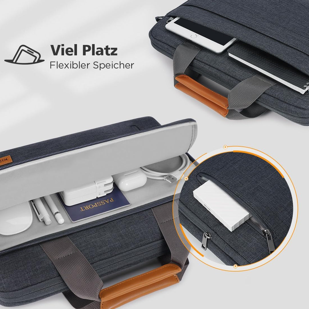 KIZUNA Laptop Tasche 16 Zoll Laptoptasche 15.6" Notebook für MacBook Pro 16 M4 & M3/16 Lenovo IdeaPa