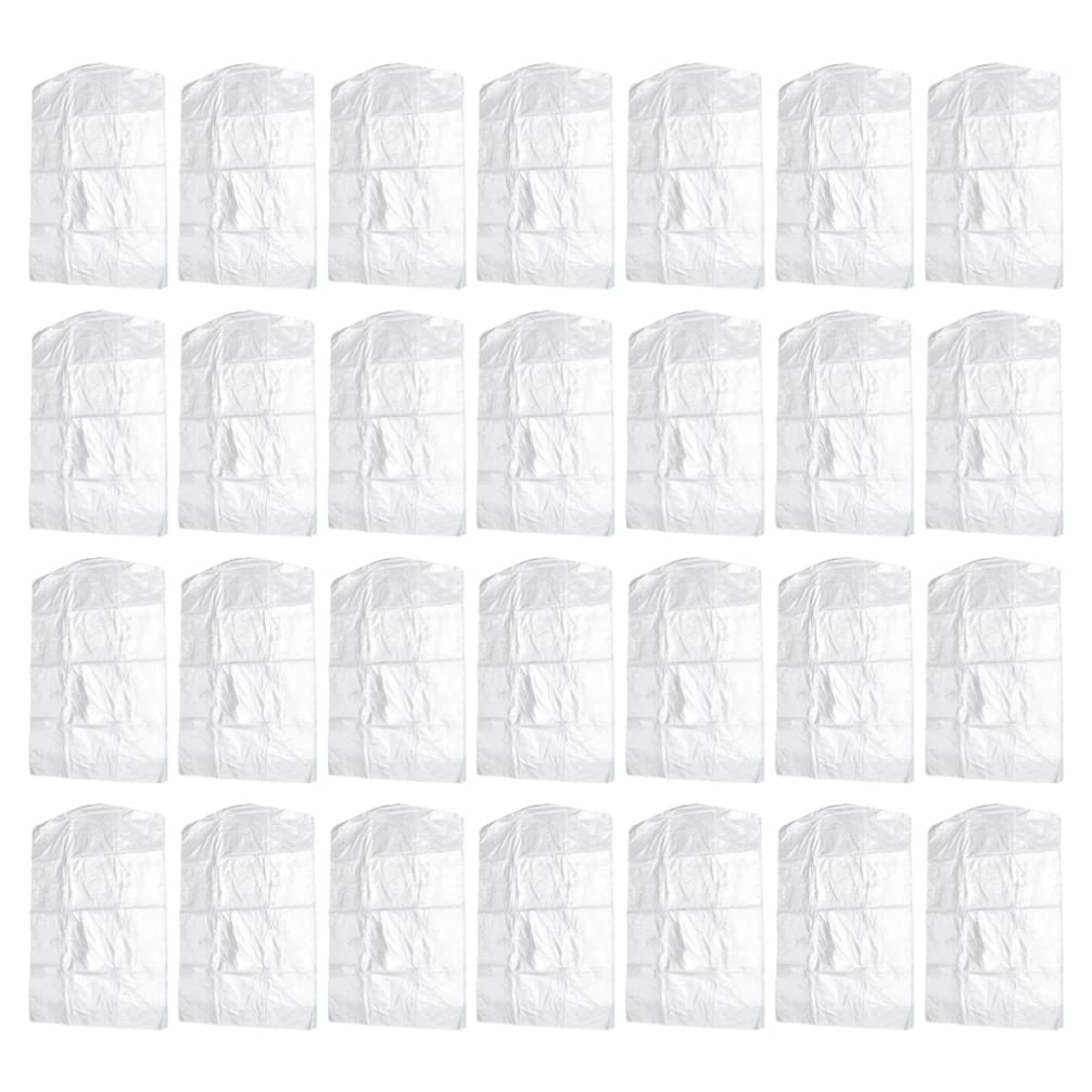 Zerodeko 100 Stücke Kleidersack Kunststoff Transparent Hängen Kleidung Anzug Kleidungsstück Staubdic