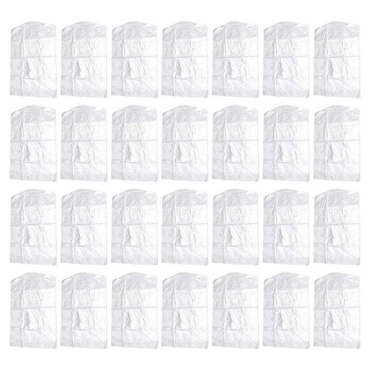 Zerodeko 100 Stücke Kleidersack Kunststoff Transparent Hängen Kleidung Anzug Kleidungsstück Staubdic
