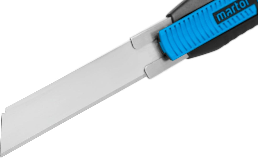 MARTOR Sicherheitsmesser mit Klingeneinzug, SECUNORM 380, Profi Cuttermesser, Lange Klinge, Rechts-