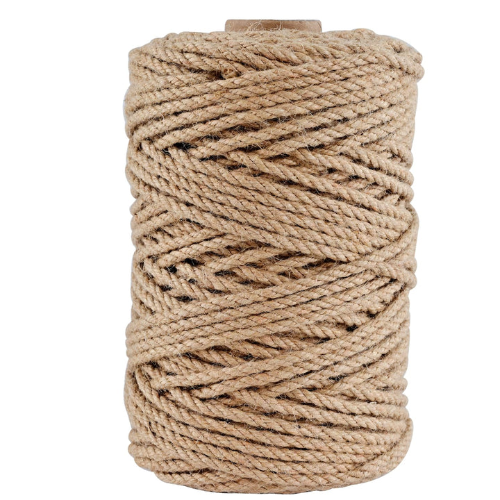 Natürliche Jute-Schnur, 4mm 100m Juteschnur für Geschenkverpackungen Handwerk Pflanze Garten Weihnac