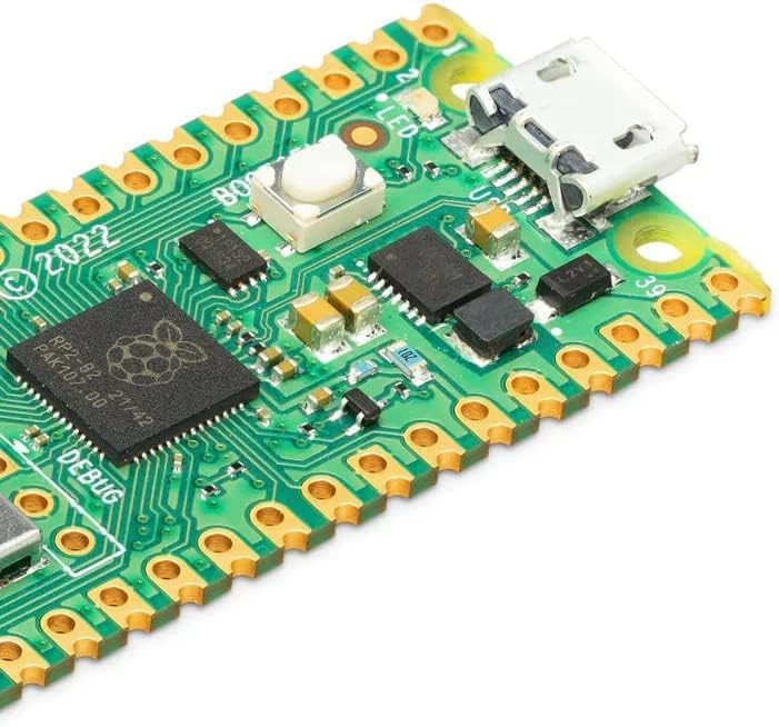 GeeekPi 2Pack Raspberry Pi Pico W with Pin Headers & USB Cables- Raspberry Pi RP2040 Chip, Wi-Fi Wir