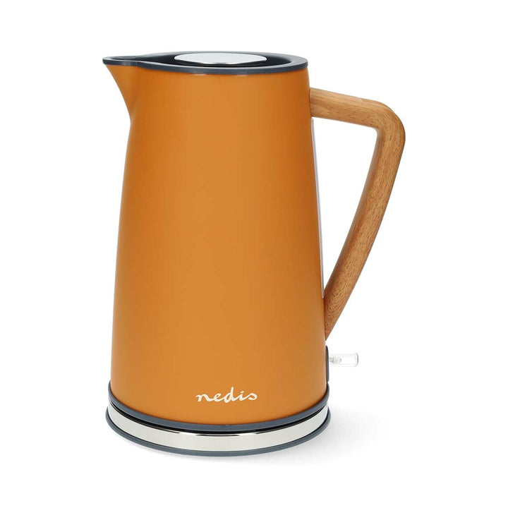 Wasserkocher - 1.7 l - Soft-Touch - Orange - Um 360 Grad drehbar - Verdecktes Heizelement - Strix Co