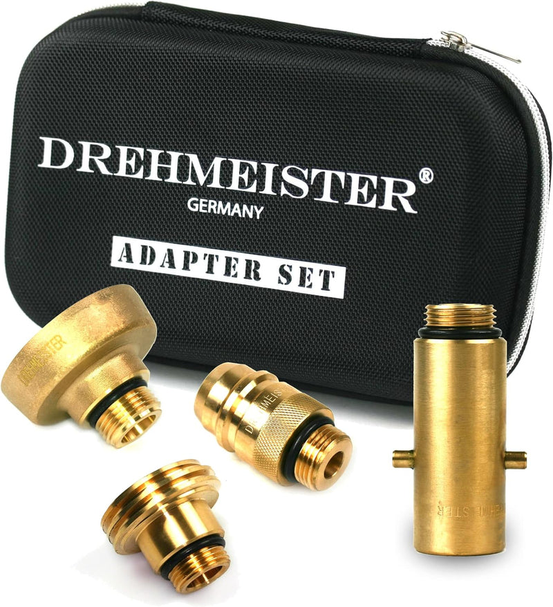 Drehmeister LPG Adapter Set W21.8 Tankadapter-mit Etui - für Gasfahrzeuge - Alle Europa Autogas Adap