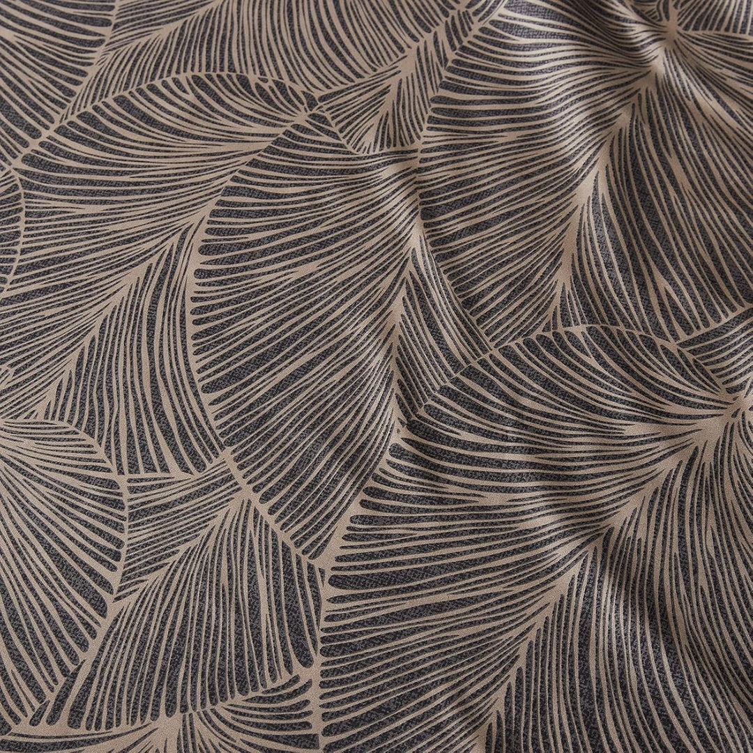Jemiipee Blumen Bettwäsche-Set mit Tropische Palmblätter Muster, 1 x Bettbezug 220x240 cm mit 2 x Ki