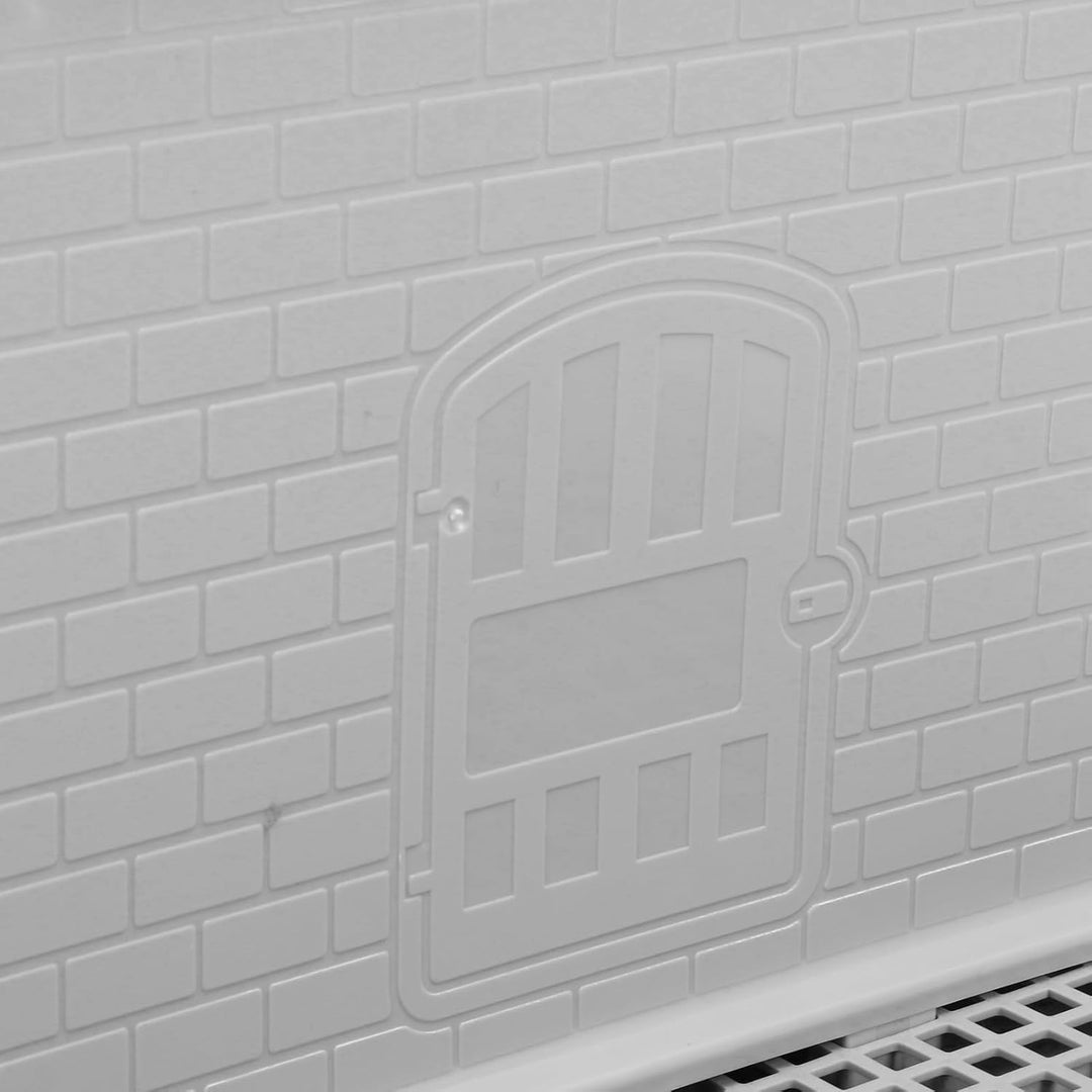 Hundetöpfchen-Toilette mit Abnehmbarer Spritzwand, für den Innenbereich, Netz-Trainingstoilette für