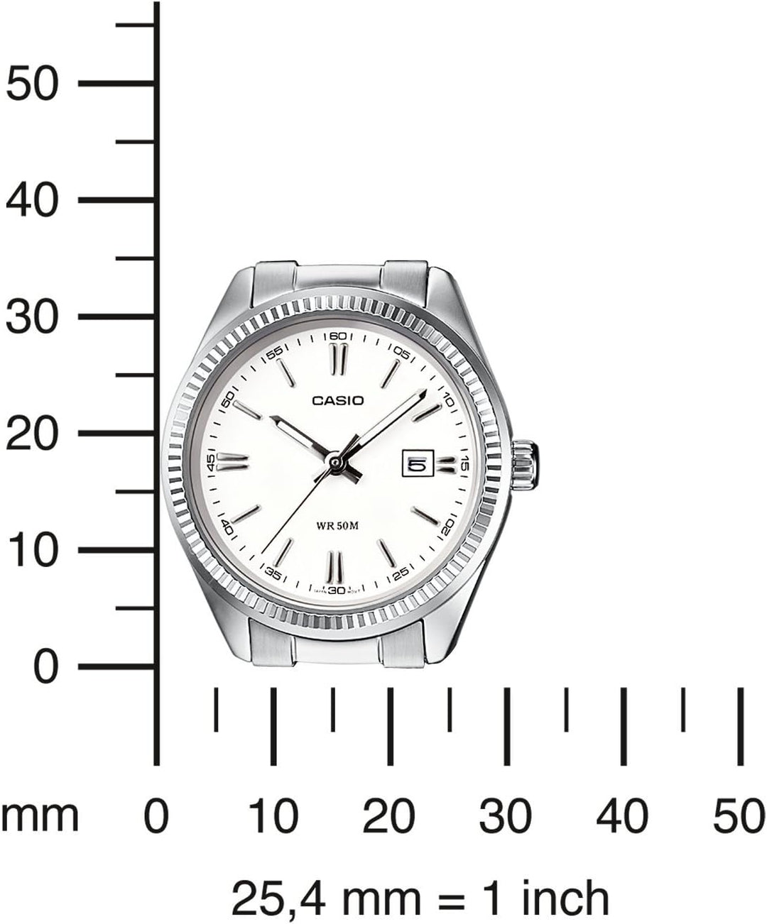 Casio Collection Damen Armbanduhr LTP-1302PD Weiss, Weiss