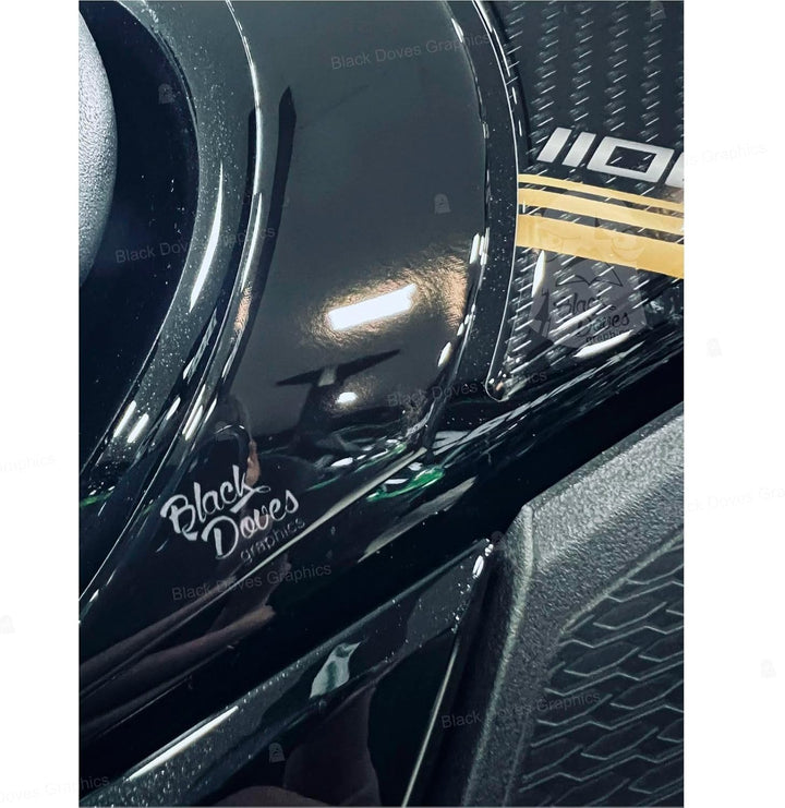 Black Doves Graphics 3D-Aufkleber aus Harz, Schutz kompatibel mit Kawasaki Versys 1100 SE 2026 (GN1)