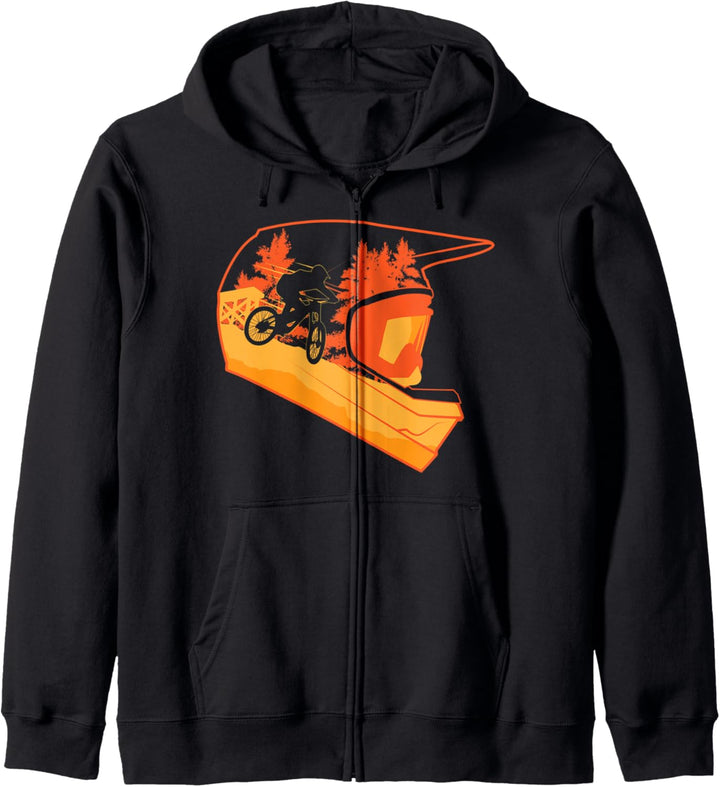 Downhill Helm MTB Mountainbike Herren Damen DH Enduro Biker Kapuzenjacke
