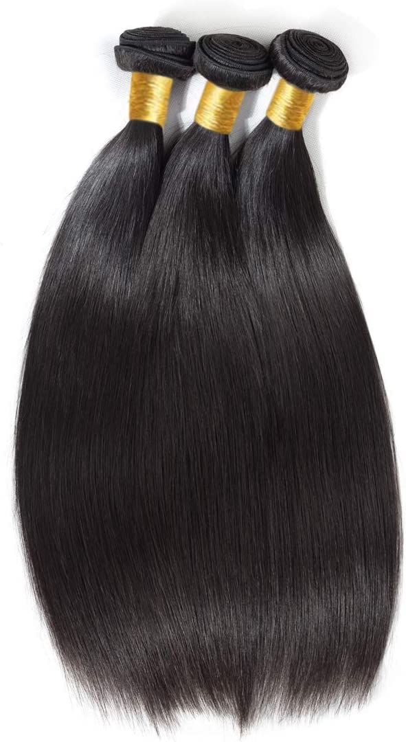 Brazilian Straight Hair Human Hair 3 Bundles（8" 8" 8"，210g) Bresiliennes brasilianisches glattes Haa