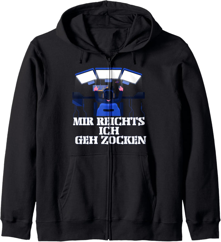 Mir reichts ich GEH zocken Gamer MUST HAVE Kapuzenjacke