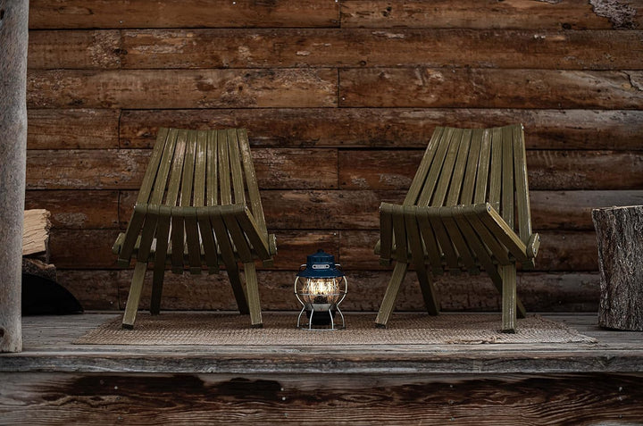 Barebones Living Railroad Lantern Ocean Blue Ozeanblau, Ozeanblau