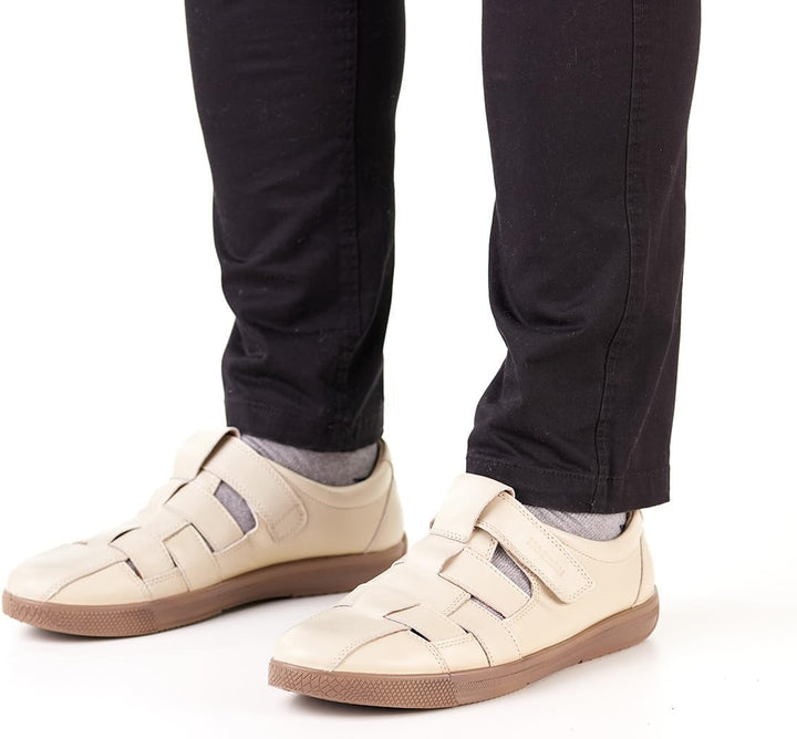 Nordan 1308R Herren Sandalen Sommer Leder Freizeitschuhe Anti-Rutsche Riemenschuhe Reisen Outdoor 42