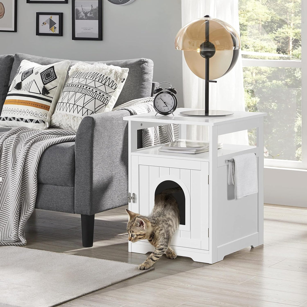 Yaheetech Katzenhaus, Katzenklo Schrank, katzenschrank für katzentoilette und kleine Katzen, Katzent