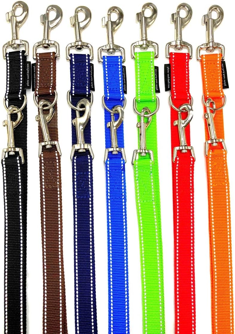 Hundeleine reflektierend grosse Hunde Doppelleine 2m / 2,40m / 2,80m / 3,50m / 5m verstellbar Made I