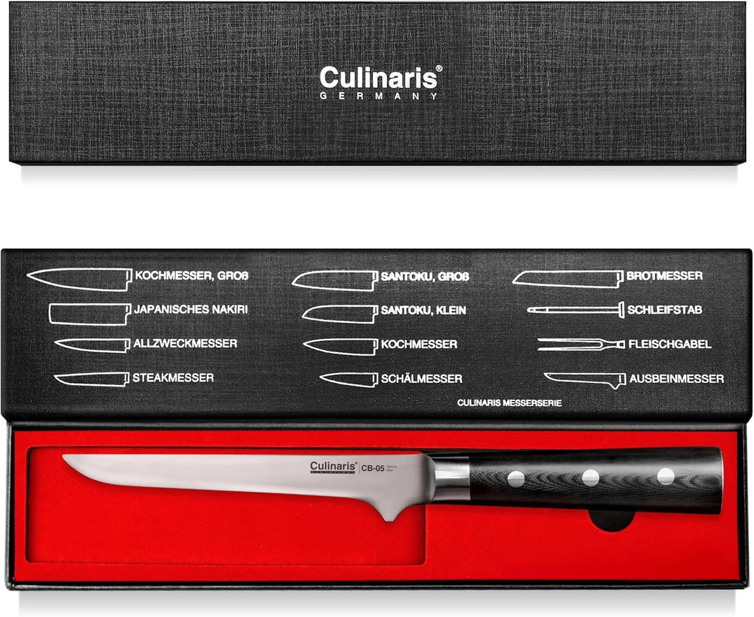 Culinaris Ausbeinmesser, Klingenlänge 16 cm aus hochwertigem Deutschen Edelstahl. Profi Fleischmesse