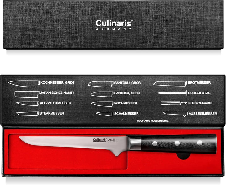 Culinaris Ausbeinmesser, Klingenlänge 16 cm aus hochwertigem Deutschen Edelstahl. Profi Fleischmesse