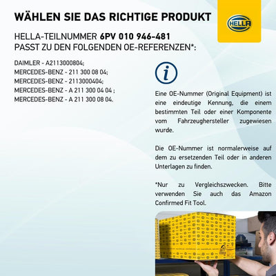 HELLA 6PV 010 946-481 Sensor, Fahrpedalstellung - für Linkslenker - nicht für Schaltgetriebe 4 Gang