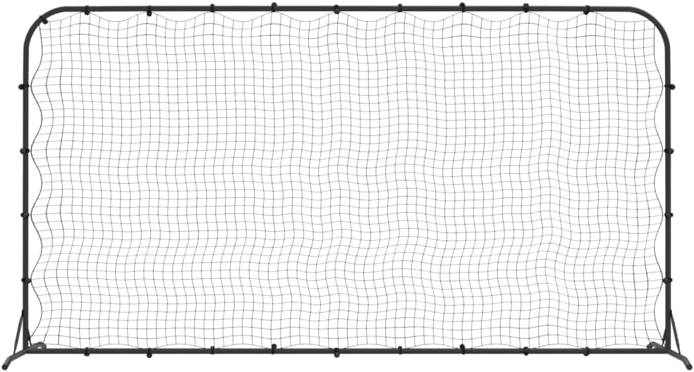 vidaXL Fussball Rebounder, Rebounder Netz mit Stahlrahmen, Fussball Prallwand für Fussball Training,