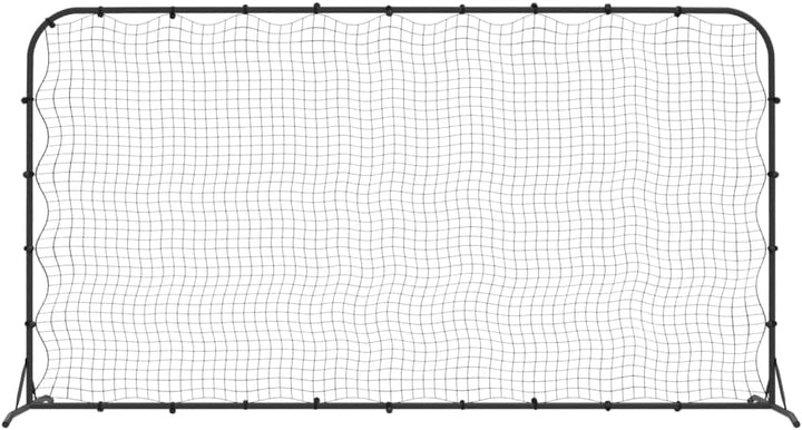 vidaXL Fussball Rebounder, Rebounder Netz mit Stahlrahmen, Fussball Prallwand für Fussball Training,