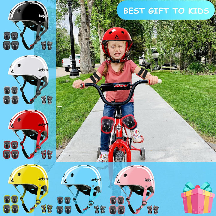 Kinderhelm mit Knieschützern, Ellbogenschützern, Handgelenkschützern für Skateboard, Radfahren, Hove