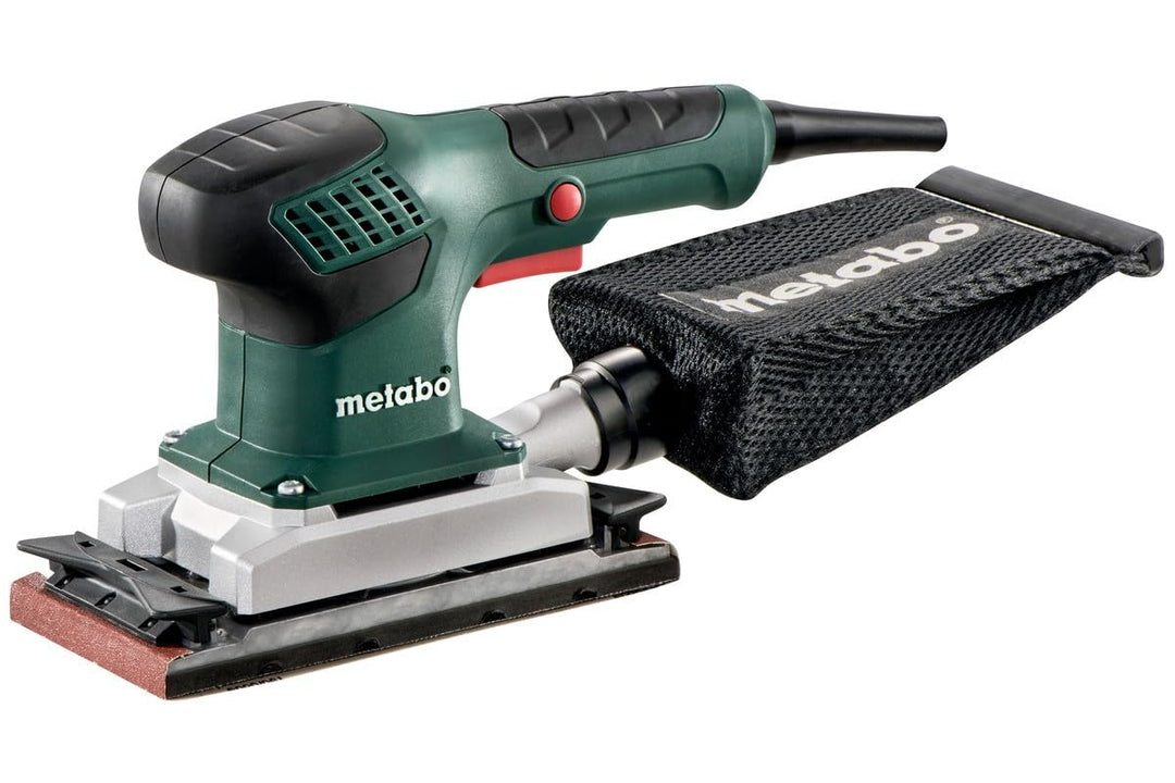 Metabo Schleifmaschine SR 2185 (Schleifer mit Staubbeutel + Koffer, 210 W, Schleifplatte 92x184 mm,