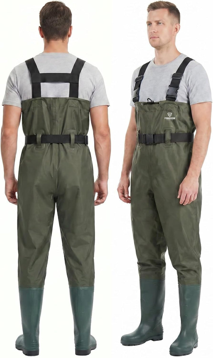FISHINGSIR Waderbrown Waderwader Marrónbrown Wader angelstiefel Grün M07/W09, Gr&amp;