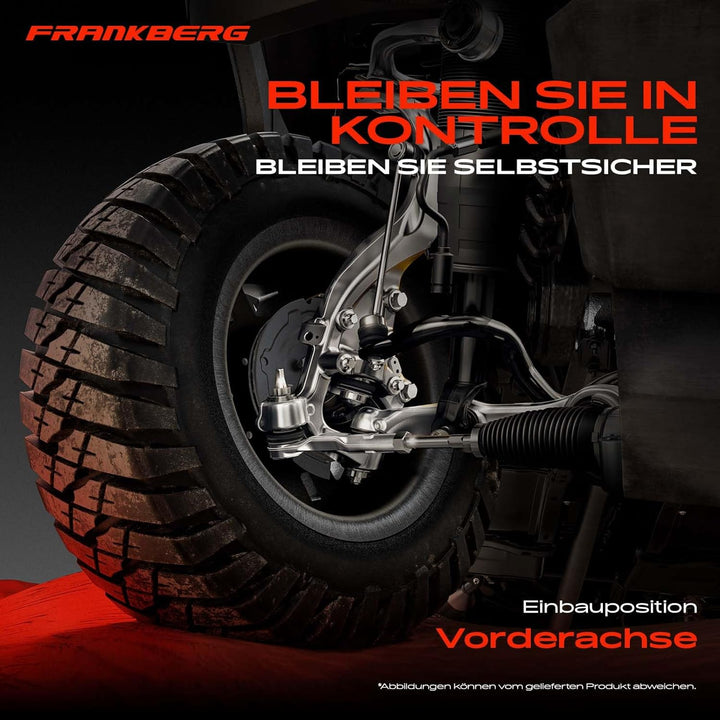 Frankberg 2x Querlenker 2x Koppelstangen Vorne Kompatibel mit A3 8L1 1.6L-1.9L 1996-2003 B.o.r.a 1J2