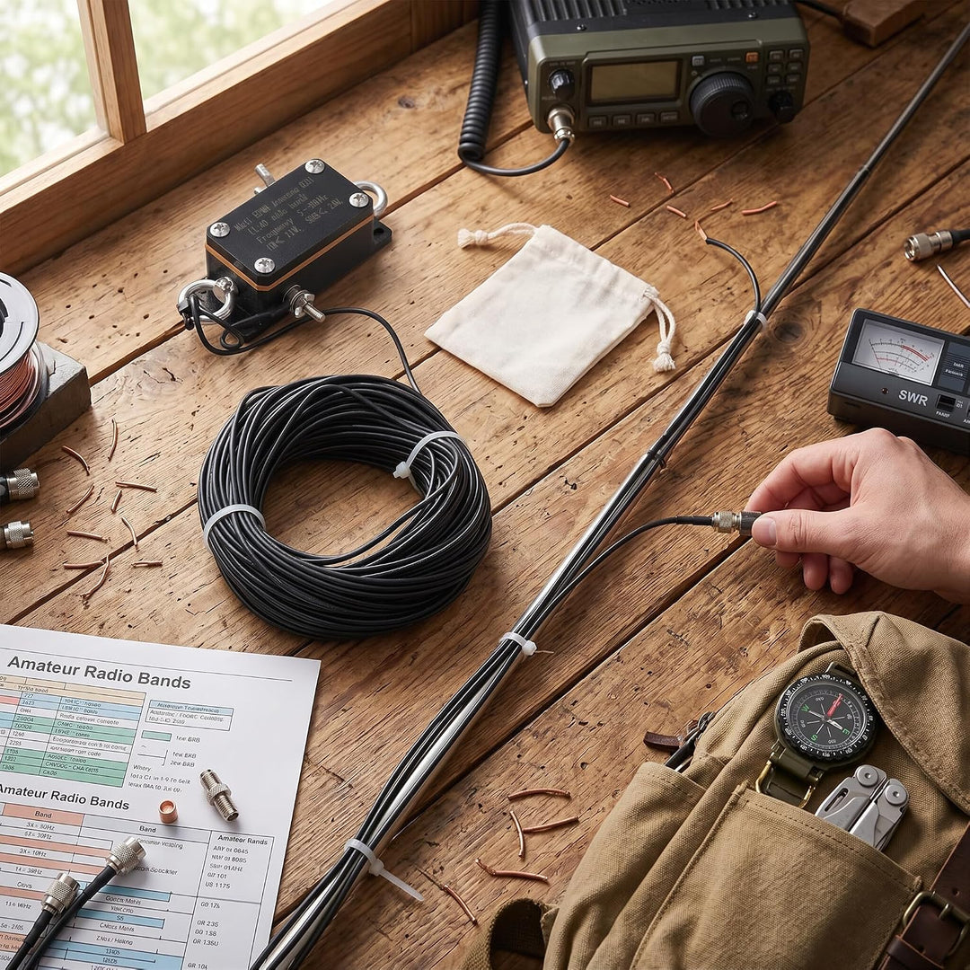Mini-EFHW-Antenne, End-Fed-Antenne, Ersatz für 3-30-MHz-Kurzwellenantenne für Rundfunk