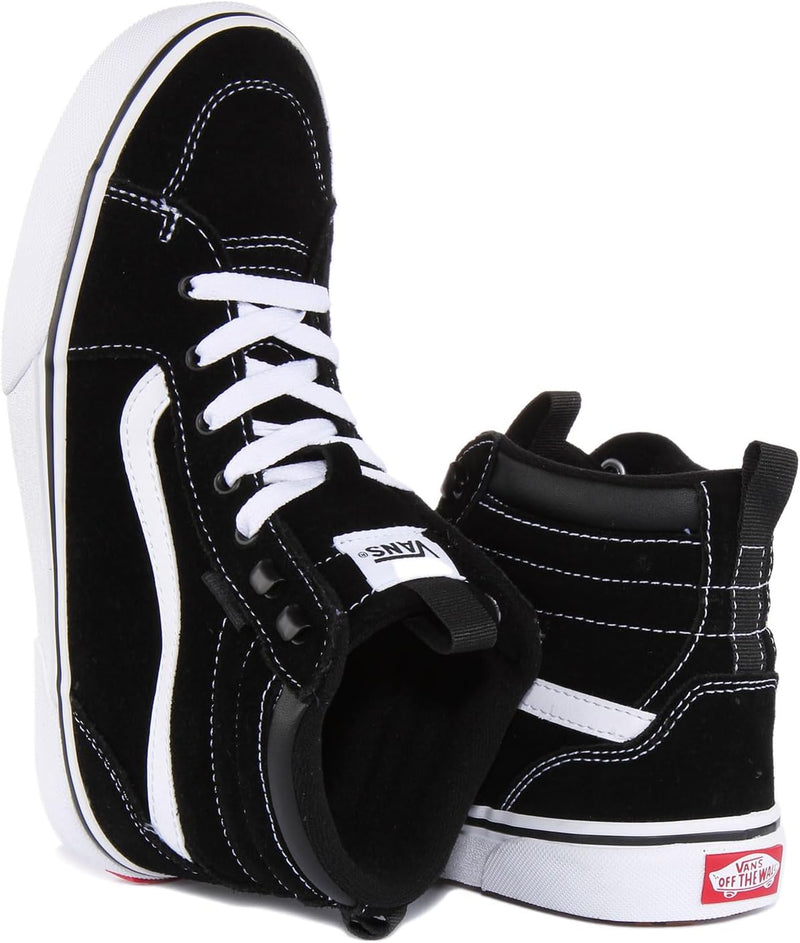 Vans Unisex Kinder Filmore Hi Vansguard Sneaker 33 EU Suede Black White, 33 EU Suede Black White