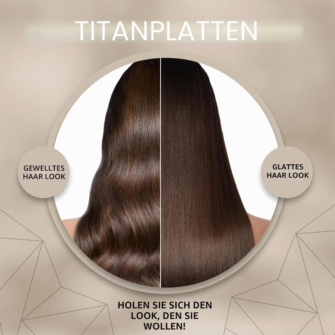 Corioliss C3 | Glätteisen | Extra Lange Titanplatten Anti Frizz | Haarglätter Locken und Glätten | P