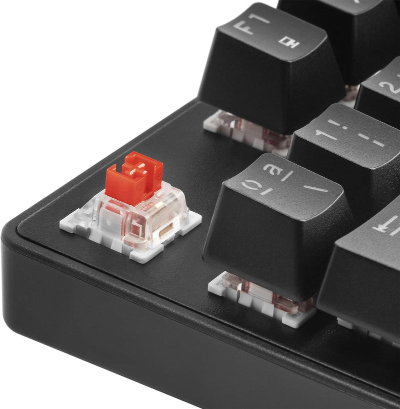 Mars Gaming MKXTKLLRES, Ultra-Kompakte Mechanische Tastatur TKL RGB, Handballenauflage, Schalter OUT