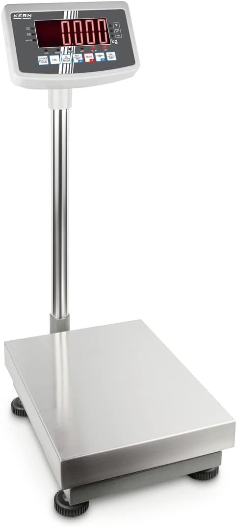 KERN Plattformwaage EFC (Wägebereich 30 kg, Ablesbarkeit 2 g, Wägeplatte 40x30x12,4 cm, Paketwaage,