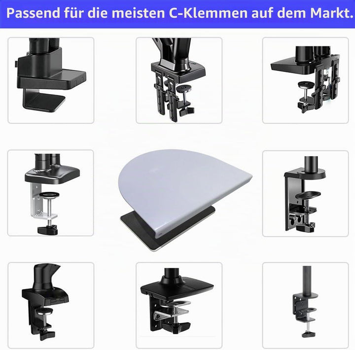 Stahl-Monitorhalterung, Verstärkungsplatte, Monitorarm-Verstärkungsplatte für zerbrechliche Tischpla