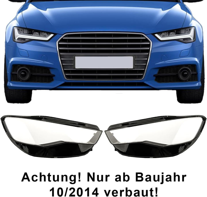 LST 2x Scheinwerferglas Streuscheibe Frontscheinwerfer Glas Abdeckung links rechts Set kompatibel mi