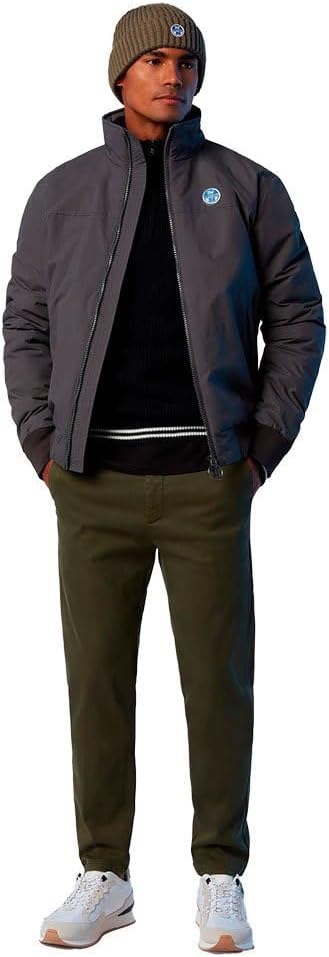 NORTH SAILS Sailor Herren-Jacke aus recyceltem Nylon – schmale Passform und Befestigung mit Reissver