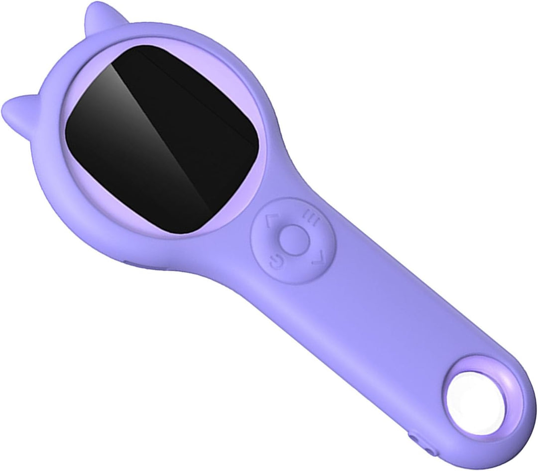 Mikroskop für Kinder, 500 fache Tragbare Taschenlupe mit 2 Zoll LCD Bildschirm, 8 Einstellbaren LED