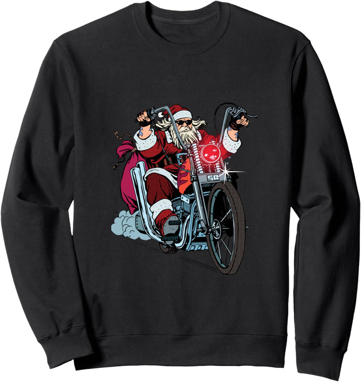 Weihnachtsmann Biker Motorrad Weihnachten T-Shirt Sweatshirt