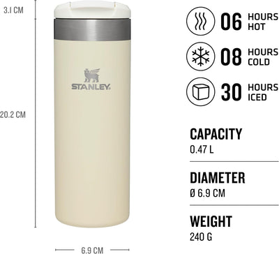 Stanley Aerolight Transit Thermobecher 0.47L - Hält 6 Stunden Heiss - Spülmaschinenfest - Kaffeebech