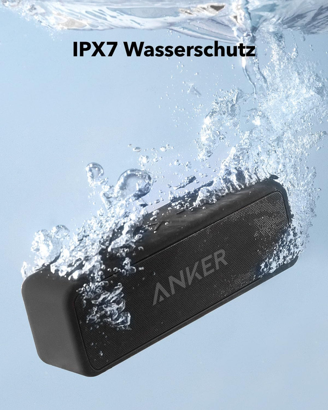 Anker SoundCore 2 Bluetooth Lautsprecher, Fantastischer Sound, Enormer Bass mit Dualen Bass-Treibern