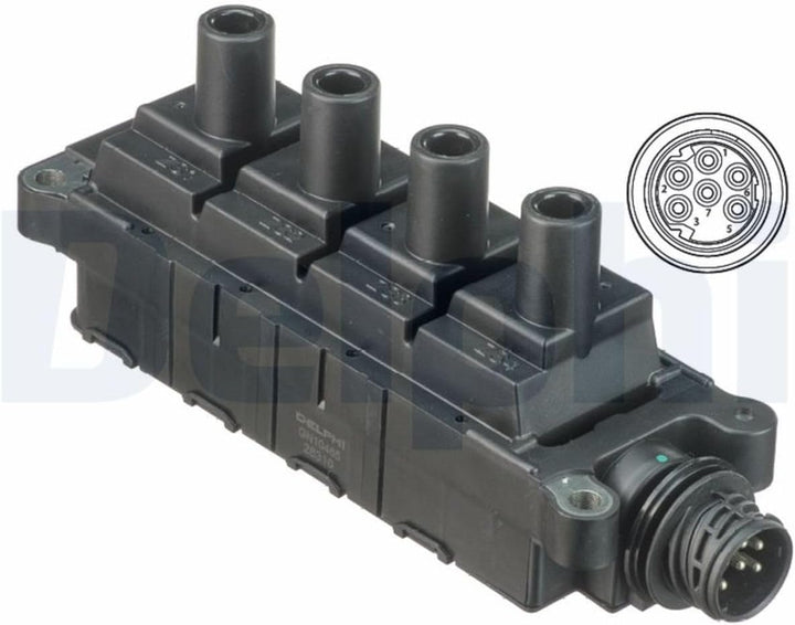 DELPHI GN10465-12B1 Zündspule 12V für BMW 3 Limousine (E46) 12131247281 GN10465