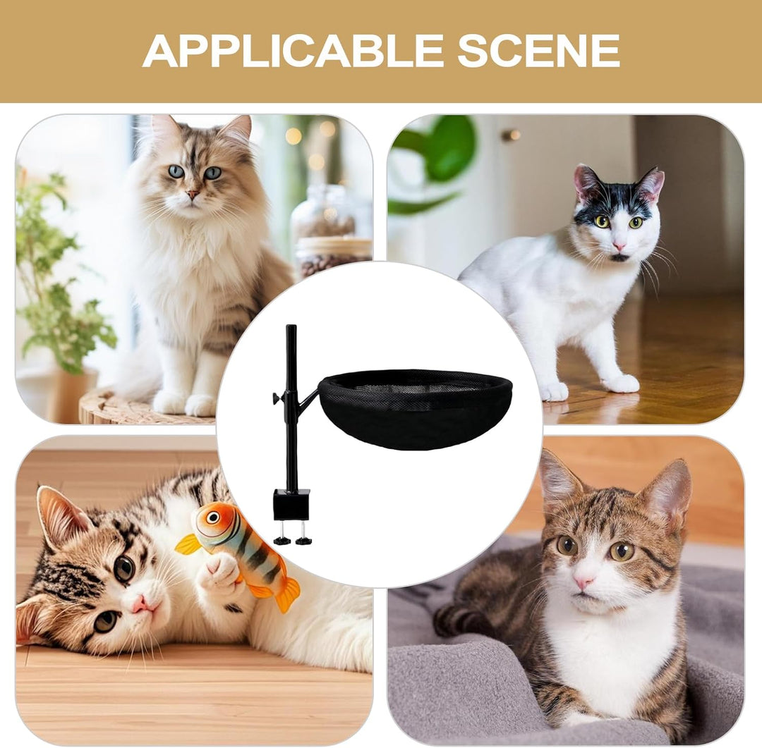 Generisch Katzen Schreibtisch Bett - Katzenbett Schreibtischaufsatz Sitzplatz - 360-Grad Drehbares N