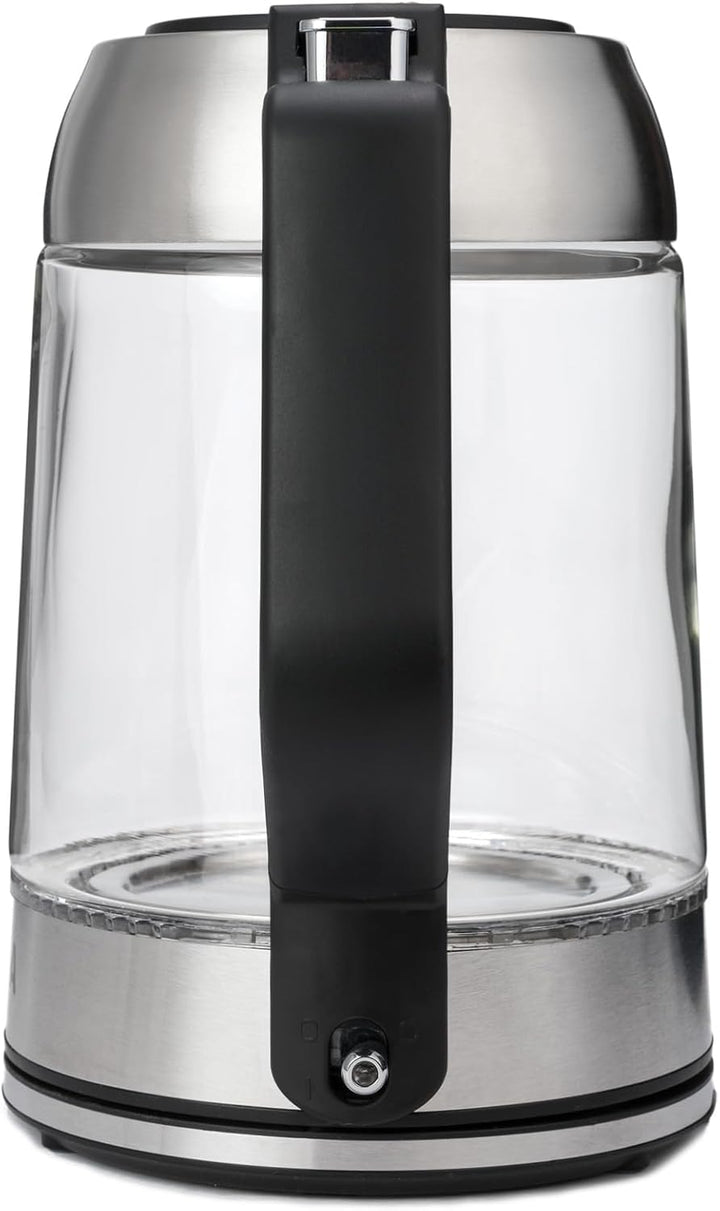 Wasserkocher 1,7L (2200W) Edelstahl, LED-Beleuchtung, Kalkfilter, OneTouch-Verschluss, Kabelaufwickl