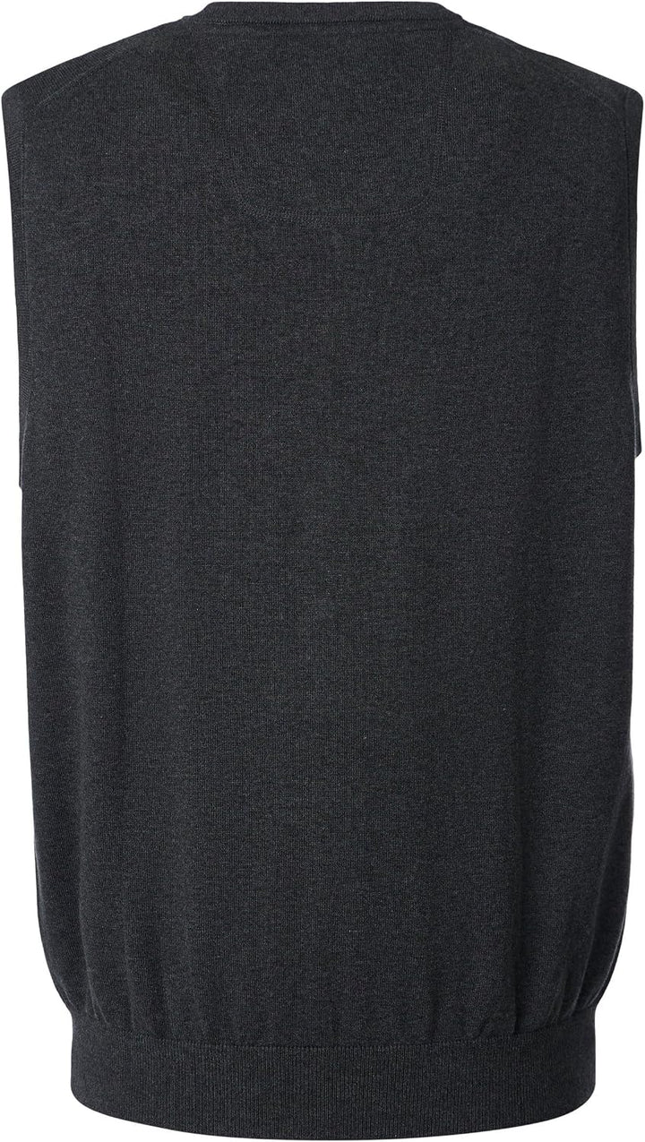 CASAMODA Herren Pullunder unifarben 004460 Gerade Schnittführung Standard S Anthrazit, Standard S An