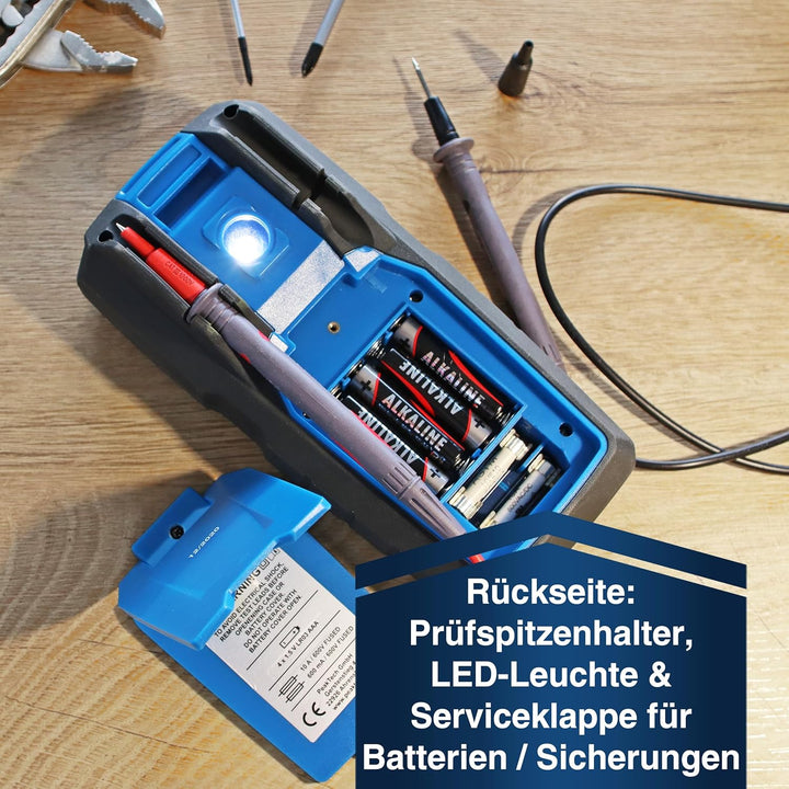 PeakTech 3349 – True RMS Digital Multimeter, Manual-Range, 6000 Counts, Durchgangsprüfer, Spannungsp