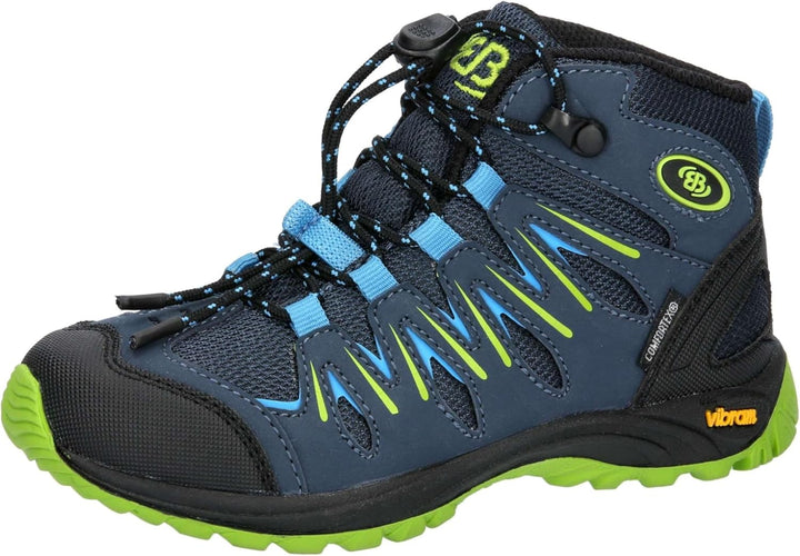 Brütting Mädchen Expedition Kids High Cross-Laufschuh 35 EU Marine Blau Lemon, 35 EU Marine Blau Lem