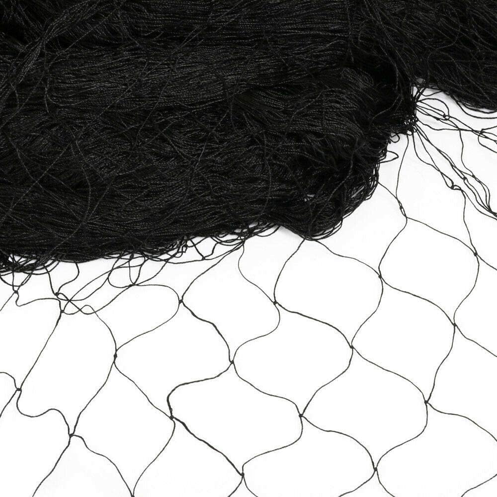 Vogelschutznetz 30×15m aus widerstandsfähigem Polyester, 5×5cm Maschenweite, UV-beständig und wetter