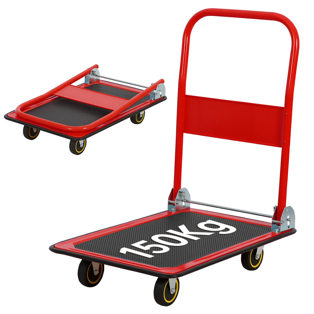 Panana Plattformwagen, Transportwagen Klappbar mit 150 kg Tragfähigkeit - Transportkarre Handwagen K
