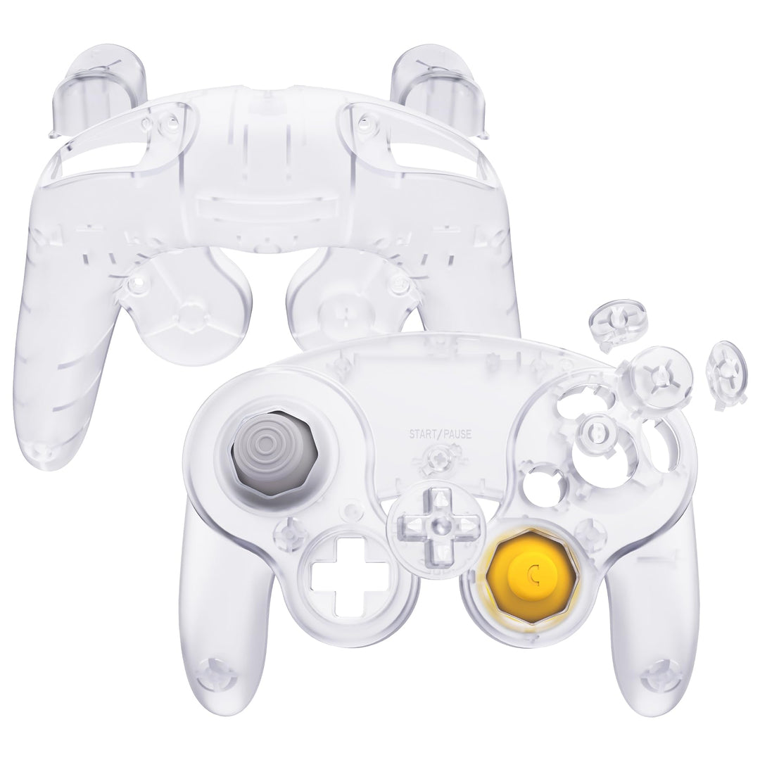 eXtremeRate Grips Case Shell kompatibel mit Nintendo Game Cube Controller, DIY-Ersatz Griff Gehäuse/