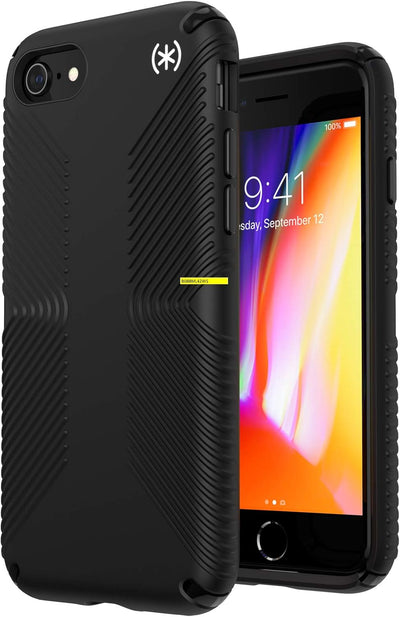 Speck-Produkte Presidio2 Grip-Schutzhülle, kompatibel mit iPhone SE (2020)/iPhone 8/iPhone 7, Schwar